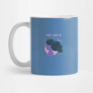 Aquarius zodiac sign Mug